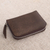 Leather wallet, 'Coffee Simplicity' - Distressed Brown Leather Wallet from Bali (image 2c) thumbail