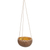 Coconut shell hanging planter, 'In the Rough' - Hanging Coconut Shell Plant Pot