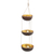 Coconut shell hanging planter, 'Vertical Garden' - Tiered Hanging Coconut Shell Plant Pot (image 2a) thumbail