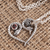 Garnet pendant necklace, 'Serpentine Romance' - Garnet Pendant Necklace with Snake Motif