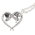 Onyx pendant necklace, 'Serpentine Romance' - Snake Pendant Necklace with Onyx Cabochon (image 2c) thumbail