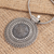 Collar colgante de plata esterlina - Collar con colgante de plata de ley con escudo balinés tradicional