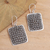 Sterling silver dangle earrings, 'Sparkle Lights' - Hand Crafted 925 Sterling Silver Dangle Earrings (image 2) thumbail