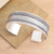 Sterling silver cuff bracelet, 'Woven Motif' - Woven Motif Sterling Silver Cuff Bracelet (image 2) thumbail