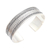 Sterling silver cuff bracelet, 'Woven Motif' - Woven Motif Sterling Silver Cuff Bracelet (image 2d) thumbail