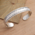 Sterling silver cuff bracelet, 'Woven Dreams' - Basketweave Sterling Silver Cuff Bracelet (image 2b) thumbail