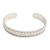 Sterling silver cuff bracelet, 'Woven Dreams' - Basketweave Sterling Silver Cuff Bracelet (image 2e) thumbail