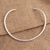 Sterling silver collar necklace, 'Undulating Waves' - Hammered Sterling Silver Collar Necklace (image 2) thumbail