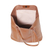 Leather tote bag, 'Calm Evening' - Topstitched Leather Tote Bag with Tassels (image 2e) thumbail