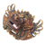Máscara de madera - Máscara Balinesa de Madera de Acacia Pintada Rey de los Espíritus Barong