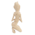 Escultura de madera, 'Jegeg' - Escultura de madera tallada a mano de una mujer balinesa