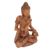 Wood sculpture, 'Siddhartha Gautama' - Hand Carved Wood Sculpture of Siddhartha Gautama (image 2b) thumbail