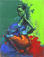 'Evolution of Life' - Bold and Colorful Original Signed Painting from Bali thumbail