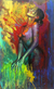 'Optimist Ella' - Bold and Colorful Painting of Female Nude thumbail