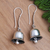 Sterling silver dangle earrings, 'Jingle Bells' - Balinese Sterling Silver Jingle Bell Earrings thumbail