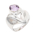 Amethyst cocktail ring, 'Purple Passion' - Sterling Silver and Amethyst Statement Ring (image 2d) thumbail