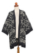 Batik rayon kimono jacket, 'Plant a Tree' - Hand Made Batik Rayon Kimono Jacket (image 2a) thumbail