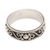 Sterling silver band ring, 'Bali Charming' - Sterling Silver Traditional Balinese Design Band Ring