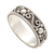 Sterling silver band ring, 'Bali Charming' - Sterling Silver Traditional Balinese Design Band Ring