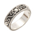 Sterling silver band ring, 'Bali Charming' - Sterling Silver Traditional Balinese Design Band Ring