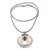 Multi-gemstone pendant necklace, 'Moon Courtship' - Multi-Gemstone Moon Pendant Necklace thumbail