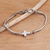 Sterling silver pendant bracelet, 'Faith Above All' - Sterling Silver Cross Pendant Bracelet thumbail