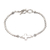 Sterling silver pendant bracelet, 'Faith Above All' - Sterling Silver Cross Pendant Bracelet (image 2a) thumbail