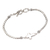 Sterling silver pendant bracelet, 'Faith Above All' - Sterling Silver Cross Pendant Bracelet (image 2c) thumbail
