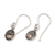 Gold-accented sterling silver dangle earrings, 'Delicate Balance' - Gold Accented Sterling Silver Dangle Earrings (image 2b) thumbail
