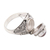 Carnelian locket ring, 'Secret Sunset' - Sterling Silver Locket Ring with Carnelian Cabochon (image 2f) thumbail