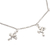 Sterling silver charm anklet, 'Frolicking Frogs' - Sterling Silver Frog Charm Ankle Bracelet (image 2c) thumbail