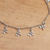 Sterling silver charm anklet, 'Dazzling Dragonflies' - Sterling Silver Dragonfly Charm Ankle Bracelet (image 2b) thumbail