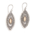 Gold-accented sterling silver dangle earrings, 'Canoe' - Gold Plated Sterling Silver Balinese Dangle Earrings (image 2a) thumbail