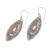 Gold-accented sterling silver dangle earrings, 'Canoe' - Gold Plated Sterling Silver Balinese Dangle Earrings (image 2c) thumbail