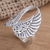Sterling silver cocktail ring, 'Fanciful Flight' - Sterling Silver Pair of Wings Cocktail Ring (image 2b) thumbail