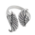 Sterling silver wrap ring, 'Reversed Wings' - Sterling Silver Wrap Ring Reverse Wings (image 2a) thumbail
