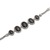 Onyx pendant bracelet, 'Five Panels' - Black Onyx and Silver Toggle Clasp Bracelet (image 2d) thumbail