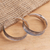 Sterling silver hoop earrings, 'Infinite Loop' - Sterling Silver Textured Hoop Earrings (image 2b) thumbail
