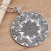 Featured review for Sterling silver pendant necklace, Beaming Star