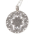 Sterling silver pendant necklace, 'Beaming Star' - Hand Crafted Sterling Silver Pendant Star Necklace (image 2c) thumbail