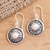 Cultured pearl dangle earrings, 'Pearl Crinkle' - Sterling Silver Cultured Pearl Dangle Earrings thumbail