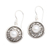 Cultured pearl dangle earrings, 'Pearl Crinkle' - Sterling Silver Cultured Pearl Dangle Earrings (image 2a) thumbail