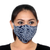 Rayon batik face masks, 'Midnight Ferns' (set of 3) - Midnight Blue Reusable Adult Face Masks (Set of 3) (image 2c) thumbail