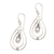 Cultured pearl dangle earrings, 'Pearly Tears' - Cultured Pearl and Sterling Silver Teardrop Dangle Earrings thumbail