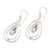Cultured pearl dangle earrings, 'Pearly Tears' - Cultured Pearl and Sterling Silver Teardrop Dangle Earrings (image 2c) thumbail