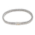 Gold-accented sterling silver bracelet, 'Well Known' - Handmade Sterling Silver and Gold Accented Braided Bracelet thumbail