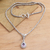 Gold- accented amethyst pendant necklace, 'Alluring Danger in Purple' - Gold Accented Sterling Silver Amethyst Pendant Necklace (image 2) thumbail