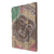 Wood wall panel, 'Buddha Visage in Brown' - Four Panel Wood Wall Panel Buddha in Brown
