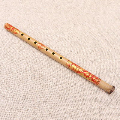 Bamboo flute, 'Melodious Bali' - Hand Crafted Bamboo Flute