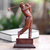 Wood sculpture, 'Golfer' - Hand Carved Golfer Sculpture